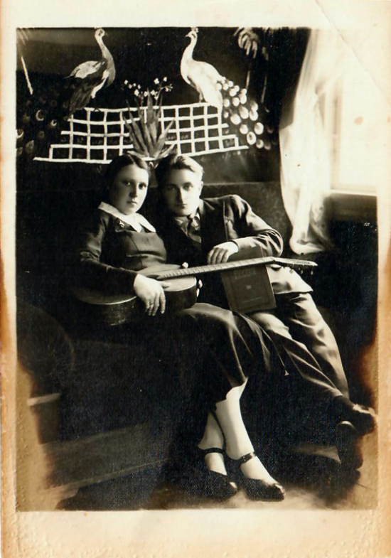 Antoni Klepacki z żoną Stanisławą, Korelicze 1936